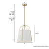 Hunter - 48244 - Three Light Pendant - Atmore - Alturas Gold