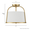 Hunter - 48242 - Two Light Semi Flush Mount - Atmore - Alturas Gold