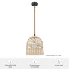 Hunter - 48200 - One Light Pendant - Baskel - Matte Black