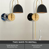 Hunter - 48175 - One Light Wall Sconce - Erling - Luxe Gold