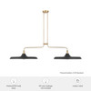 Hunter - 48150 - Two Light Linear Chandelier - Moriso - Matte Black