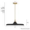 Hunter - 48148 - One Light Pendant - Moriso - Matte Black