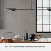 Hunter - 48142 - Two Light Linear Chandelier - Merian - Matte Black