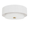Hunter - 48122 - Two Light Flush Mount - Brookside - Luxe Gold