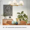 Hunter - 48097 - Six Light Chandelier - Celestial Valley - Alturas Gold