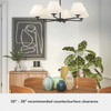 Hunter - 48096 - Six Light Chandelier - Celestial Valley - Matte Black
