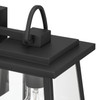Hunter - 46055 - One Light Outdoor Wall Mount - Ivory Dusk - Matte Black