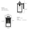 Hunter - 46050 - One Light Outdoor Wall Mount - Timbergrove - Matte Black
