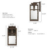 Hunter - 46045 - One Light Outdoor Wall Mount - Aspenbrook - Matte Bronze