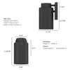 Hunter - 46035 - LED Outdoor Wall Mount - Kennicott - Matte Black