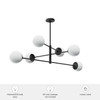 Hunter - 13209 - Six Light Chandelier - Hepburn - Matte Black