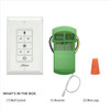 Hunter - 99771 - Universal Fan-Light Wall Control with Receiver - White