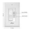 Hunter - 99754 - Slider Wall Controller - Matte White