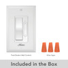 Hunter - 99753 - Wall Controller - Matte White