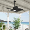 Hunter - 53013 - 52" Ceiling Fan - Tropic View - Matte Black