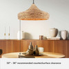 Hunter - 49030 - Three Light Pendant - Cambria - Matte Black