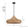 Hunter - 49030 - Three Light Pendant - Cambria - Matte Black