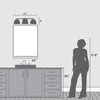 Hunter - 48137 - Three Light Bathroom Vanity - Erling - Luxe Gold