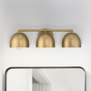 Hunter - 48137 - Three Light Bathroom Vanity - Erling - Luxe Gold
