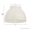 Hunter - 48134 - One Light Flush Mount - Erling - Sandstone