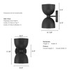 Hunter - 48130 - Two Light Wall Sconce - Erling - Matte Black