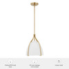 Hunter - 48118 - One Light Pendant - Arcelia - Alturas Gold