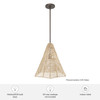 Hunter - 48090 - One Light Pendant - Comet - Matte Bronze
