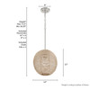 Hunter - 48086 - One Light Pendant - Berkeley - Brushed Nickel