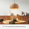 Hunter - 48070 - Three Light Pendant - Cambria - Matte Black