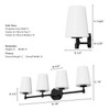 Hunter - 48056 - Four Light Bathroom Vanity - Nolita - Matte Black