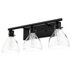 Hunter - 48053 - Three Light Bathroom Vanity - Van Nuys - Matte Black