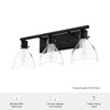 Hunter - 48053 - Three Light Bathroom Vanity - Van Nuys - Matte Black