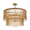 Hunter - 13144 - Six Light Chandelier - Ontario - Luxe Gold