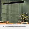 Hunter - 13122 - LED Chandelier - Canoga - Matte Black