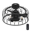 Hunter - 52969 - 20" Ceiling Fan - Rotonda - Matte Black