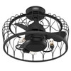 Hunter - 52969 - 20" Ceiling Fan - Rotonda - Matte Black