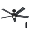 Hunter - 52850 - 52" Ceiling Fan - Erling - Matte Black