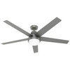 Hunter - 52834 - 60" Ceiling Fan - Aerodyne - Matte Silver