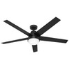 Hunter - 52833 - 60" Ceiling Fan - Aerodyne - Matte Black