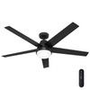 Hunter - 52833 - 60" Ceiling Fan - Aerodyne - Matte Black