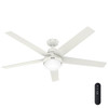 Hunter - 52832 - 60" Ceiling Fan - Aerodyne - Fresh White