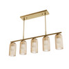 Hunter - 13233 - Five Light Chandelier - Beverly Glen - Luxe Gold