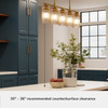 Hunter - 13233 - Five Light Chandelier - Beverly Glen - Luxe Gold