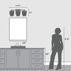 Hunter - 13156 - Three Light Bathroom Vanity - Ontario - Luxe Gold