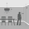 Hunter - 13143 - Six Light Chandelier - Ontario - Matte Black