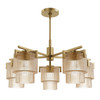 Hunter - 13138 - Five Light Chandelier - Ontario - Luxe Gold