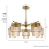 Hunter - 13138 - Five Light Chandelier - Ontario - Luxe Gold