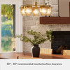 Hunter - 13138 - Five Light Chandelier - Ontario - Luxe Gold