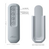 Hunter - 99729 - Handheld Remote with Receiver - Dove Grey