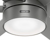 Hunter - 59629 - 72" Ceiling Fan - Solaria - Matte Silver